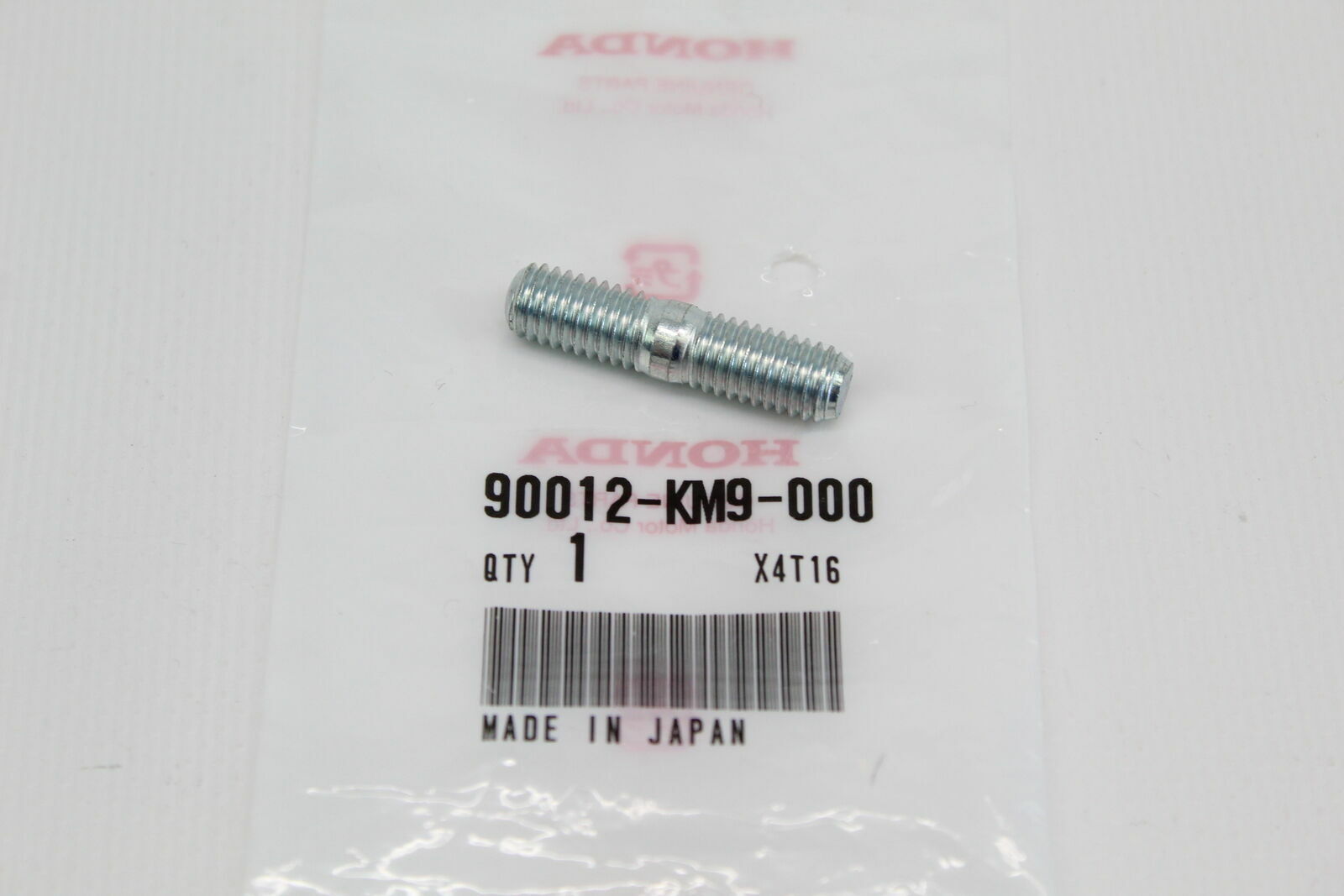 2010-2017 Honda CRF250R 2 New OEM Head Exhaust Bolt, Stud 90012-KM9-000