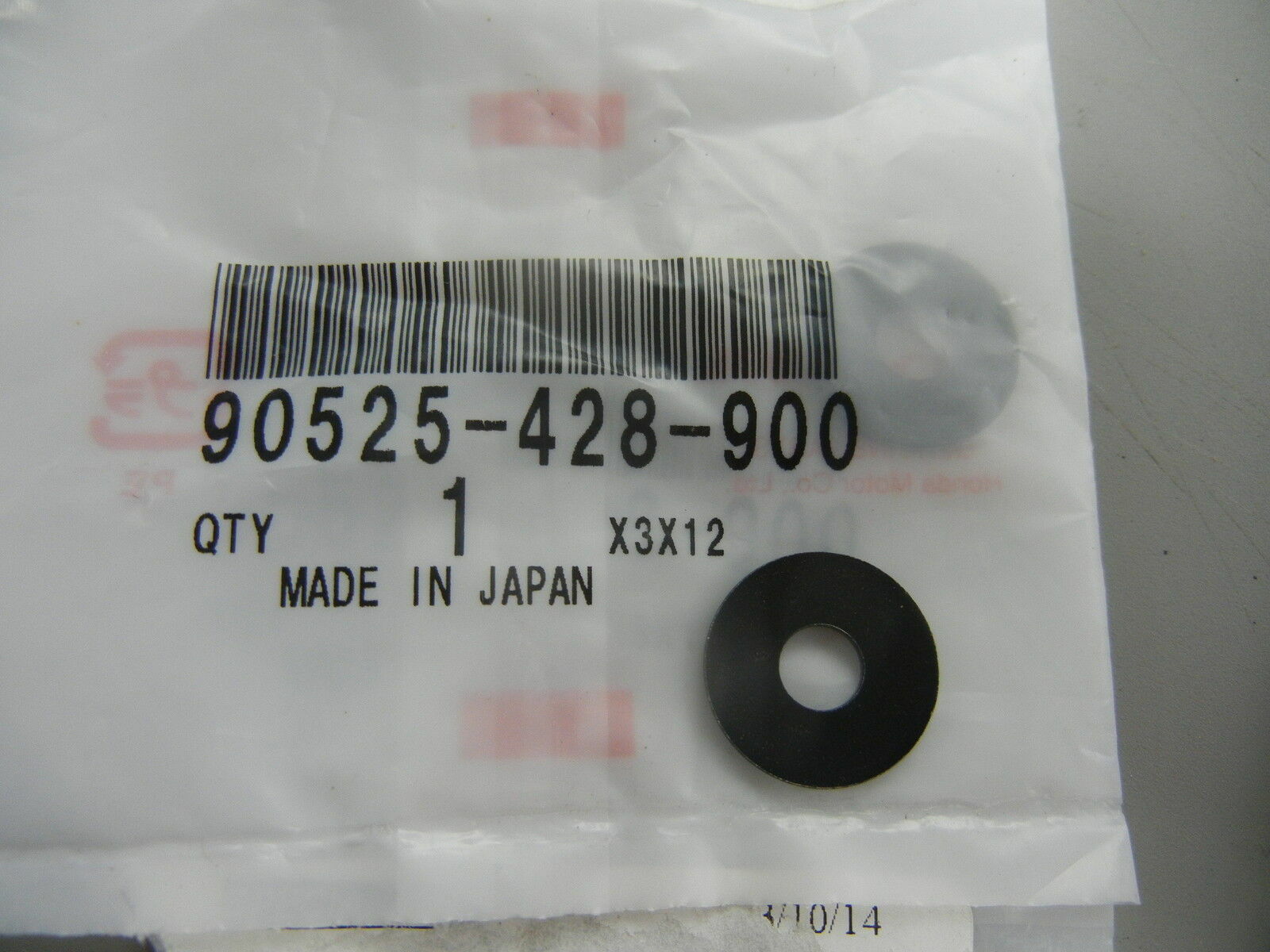 NOS Honda Plain Washer CB100 CB900 CBR600 CBR900 CBR1000 90525-428-900