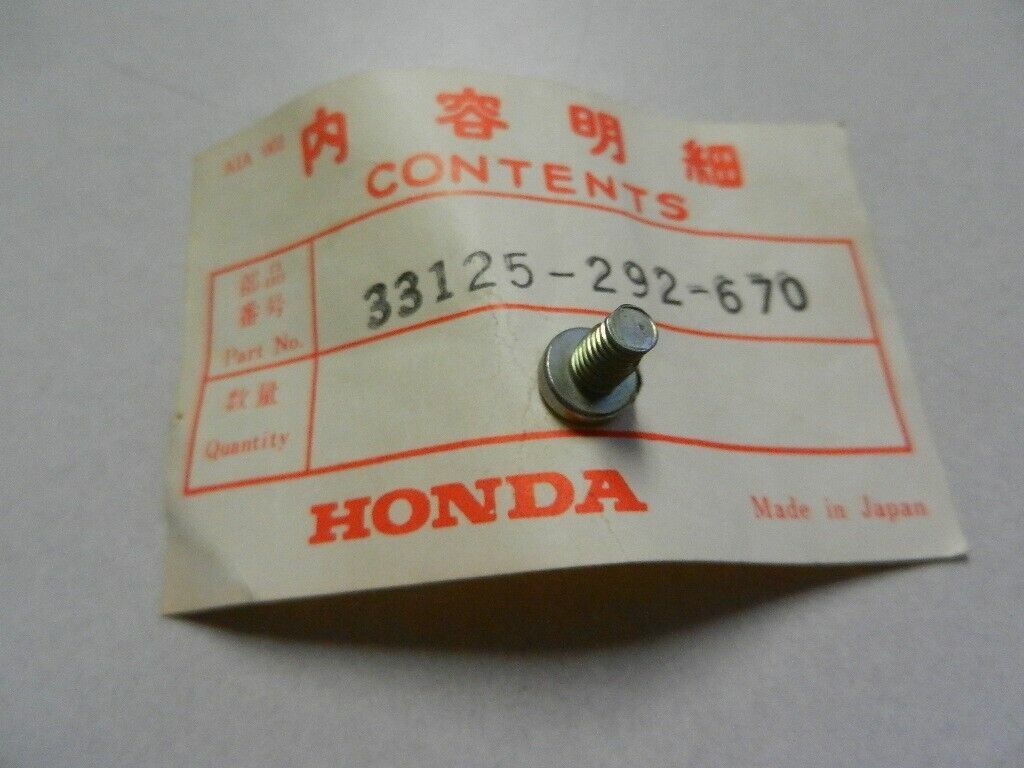 NOS Honda Unit Holder Screw SCT70 GL1000 S90 SL175 SS125 33125-292-670 QTY-1