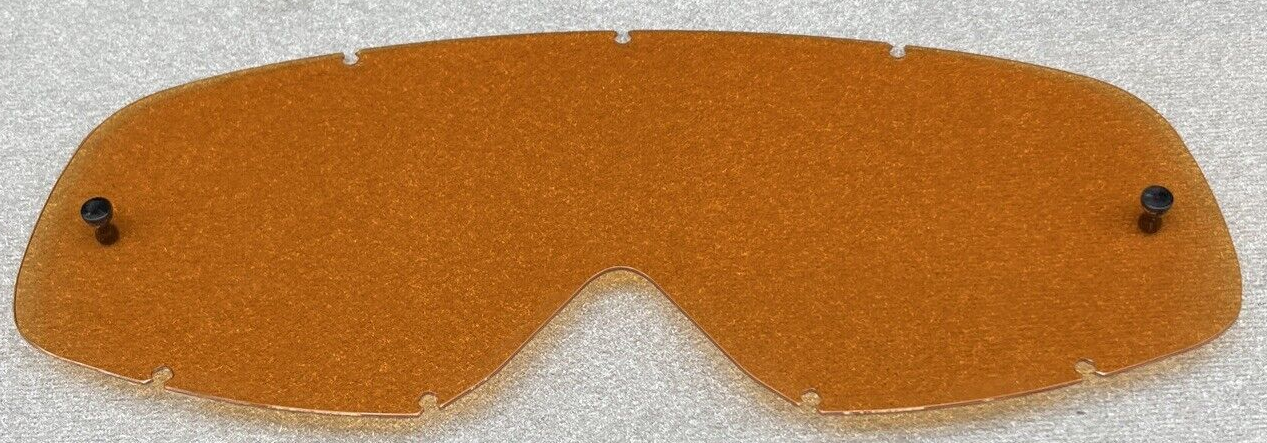 1990-2015 Oakley O-Frame MX Goggles Lexan Persimmon Amber Lens 01