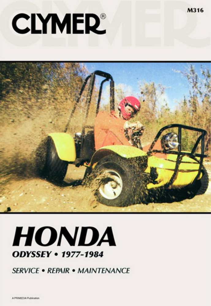 Clymer Honda Odyssey 77-84 Service Manual 6890316