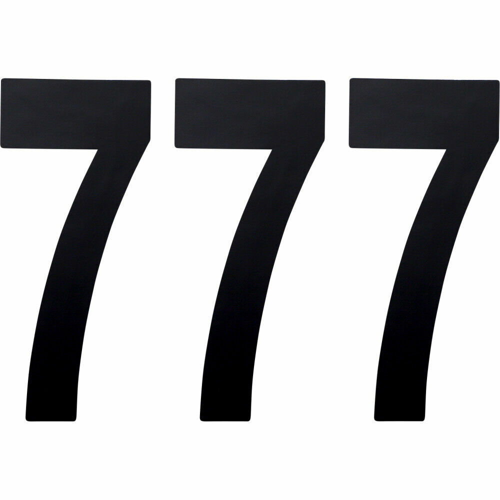 Factory Effex - FX02-4477 - Standard Number 8in., No.7 - Black (3 Pack)