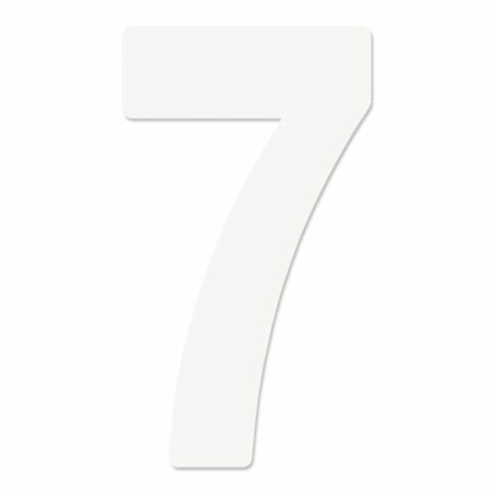 FACTORY EFFEX 8" WHITE #7 PRO NUMBER FOR NUMBER PLATE # FX02-4377 3 PACK