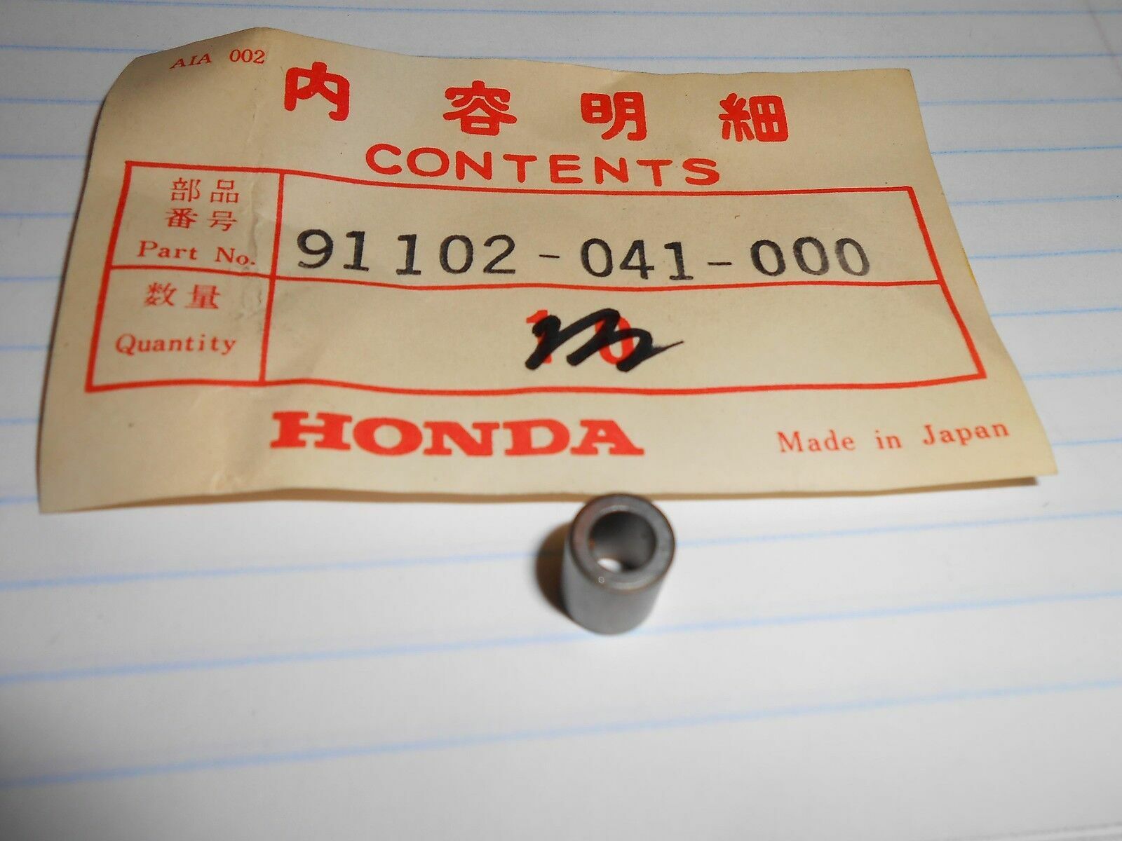 NOS Honda OEM Roller 8 X 10 Z50A Mini Trail QA50 CT70 C70 91102-041-000