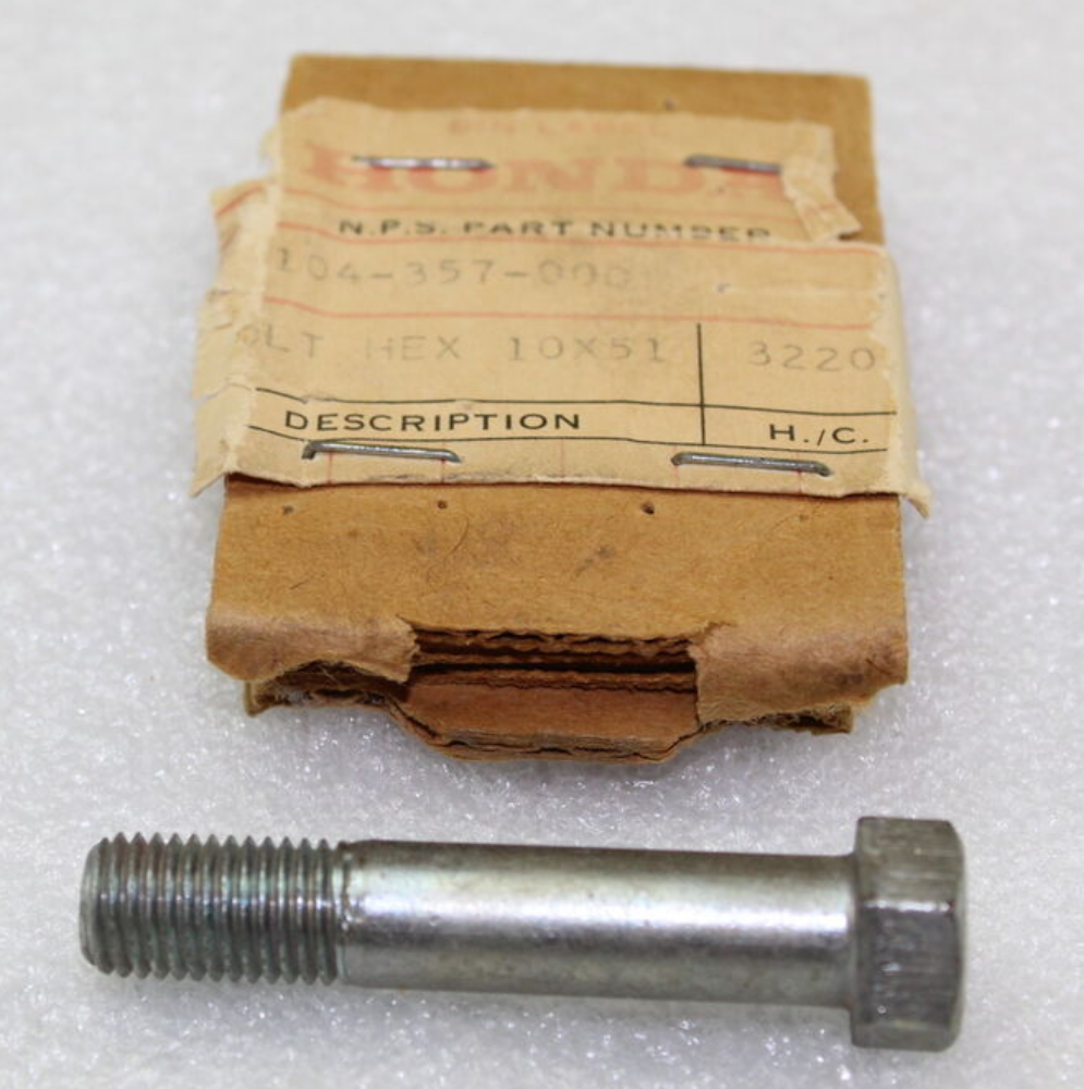 HONDA CR250M WIRING HARNESS HEX BOLT (10MM) OBSOLETE 90104-357-000 NOS OEM