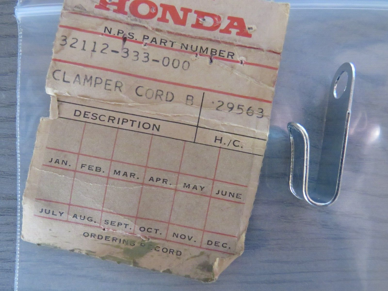 Honda OEM NOS Points Wire Holder Clamp Cb400F CB350F CB 350F 32112-333-000