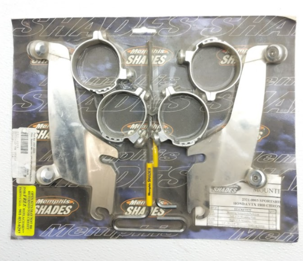 NOS Memphis Shades Sportshield Mounting Kit Honda VTX 1800 CHROME 2321-0003