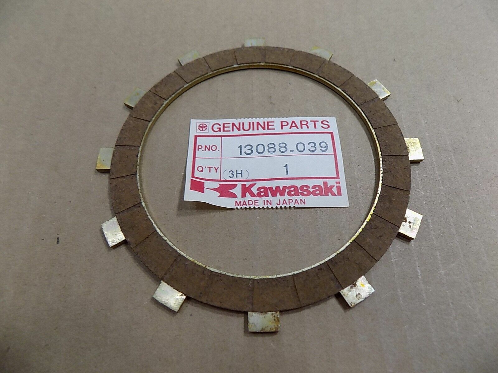 Kawasaki NOS NEW 13088-039 Clutch Friction Plate 1976-1983
