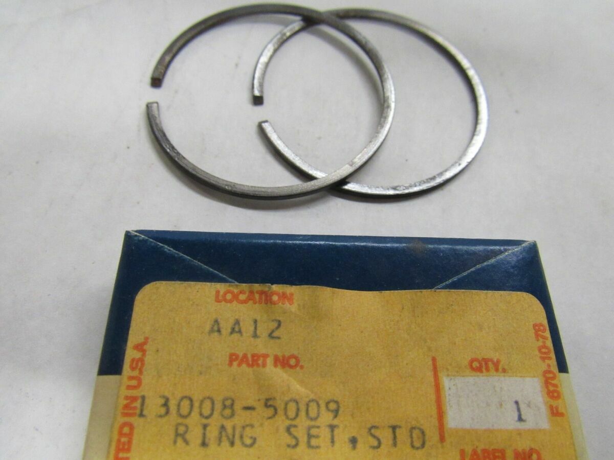 NOS KAWASAKI 1976-2001 KM KE100 RING SET STD Part # 13008-5009