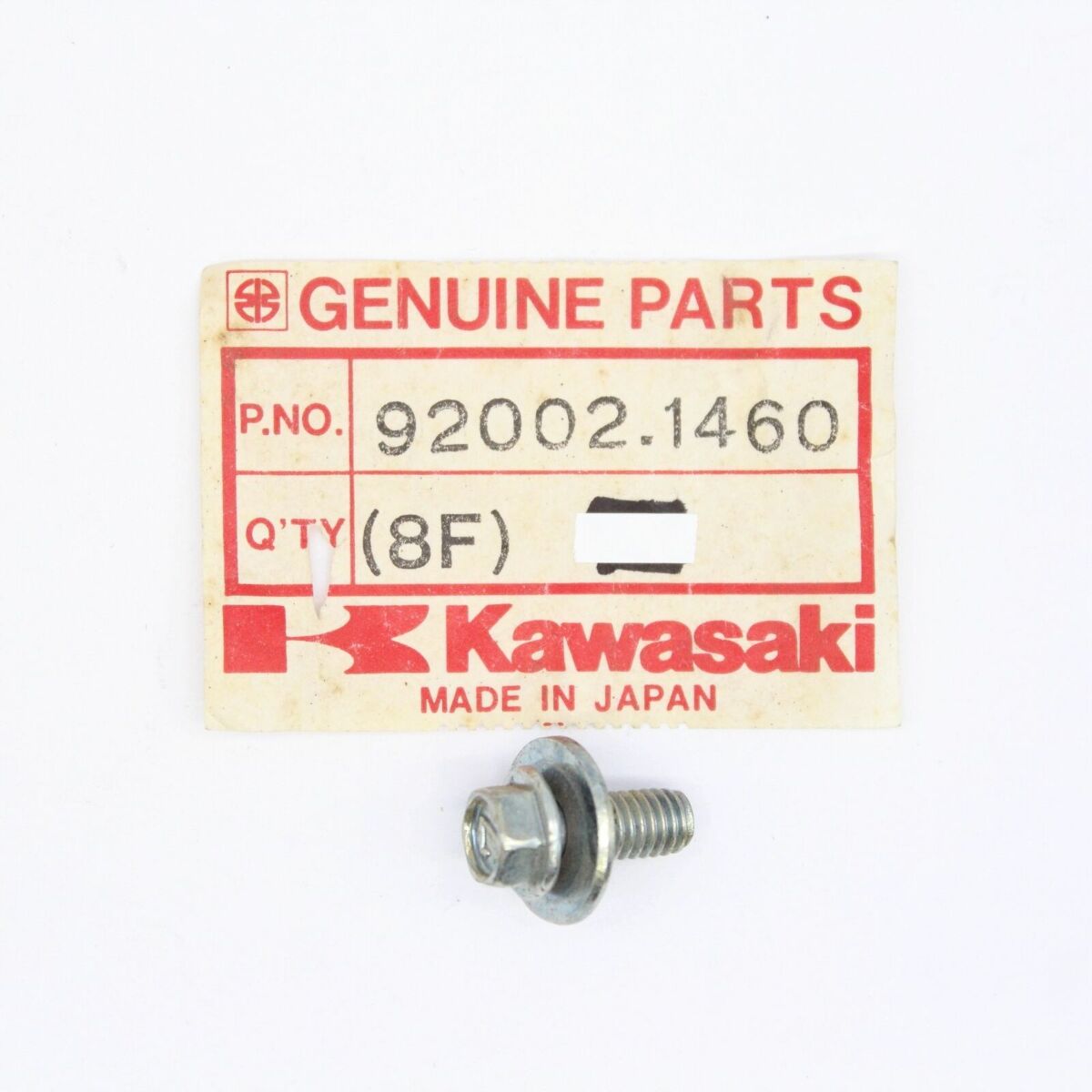 Kawasaki NOS NEW 92002-1460 Bolt 6x14 KD KX KDX KXF KD80 KX250 KX80 KDX200