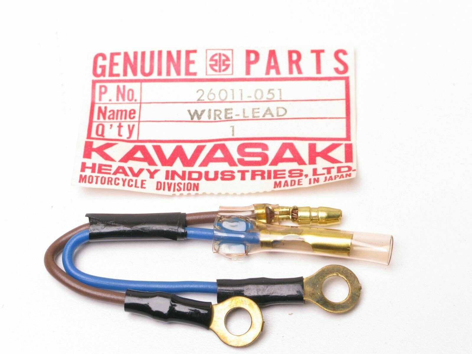 OEM Kawasaki Wire Lead 26011-051 Mach 2 S2 S2-A 350 1972-73 NOS NEW