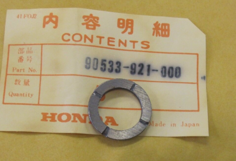 NOS Honda OUTBOARD MOTOR B75 BF 8 100 90533-921-000 SHAFT WASHER 2.10MM QTY 2