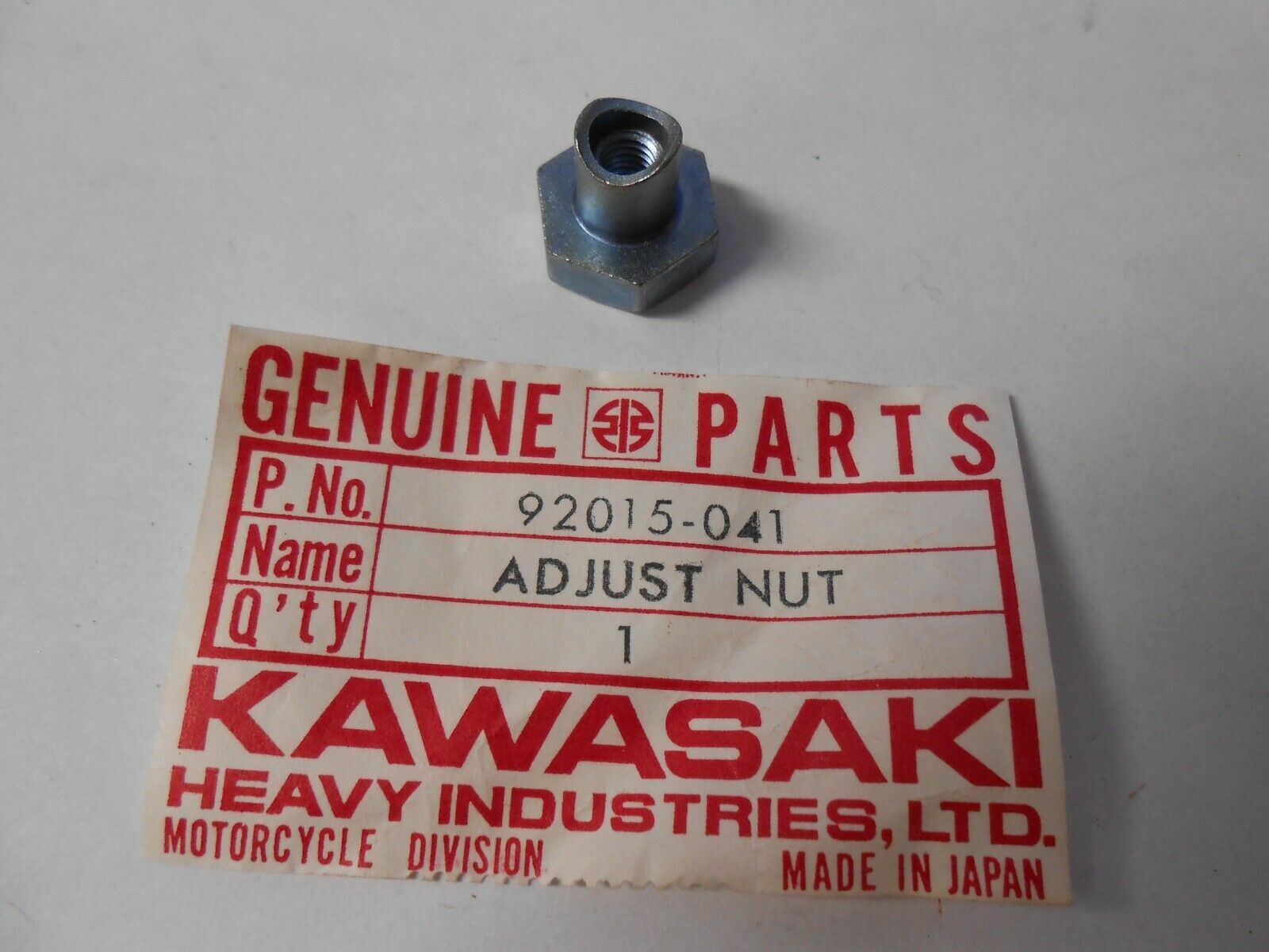 Kawasaki NOS NEW 92015-041 Brake Cable Adjusting Nut H1 W1 W2 S1 S2 S3 A1 A7 F5
