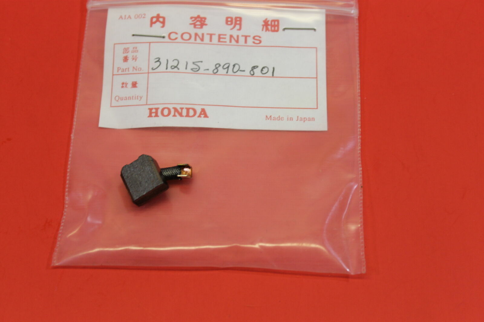 NOS Honda G300 G400 ES3500 ES4500 EV4000 Genuine Brush OEM 31215-890-801