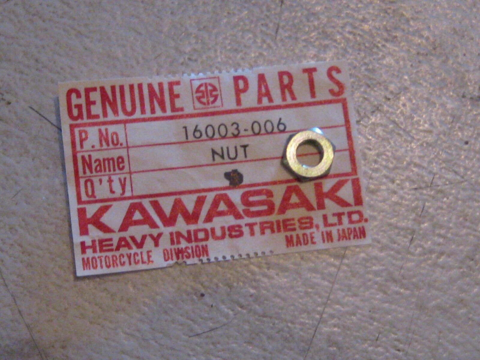 KAWASAKI H2/KX/F12MX/KT/KE/F11/KDX/KV/AR NOS 16003-006 CARB THROTTLE