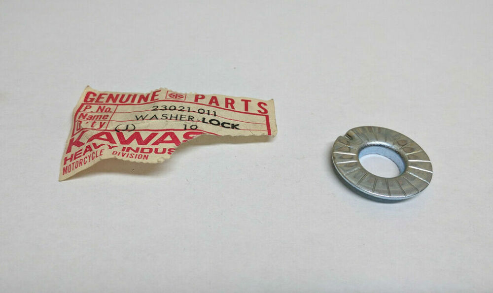 NOS Kawasaki H2 S2 F7 F9 F11 Headlight Lock Washer 23021-011 (SPB9) QTY2
