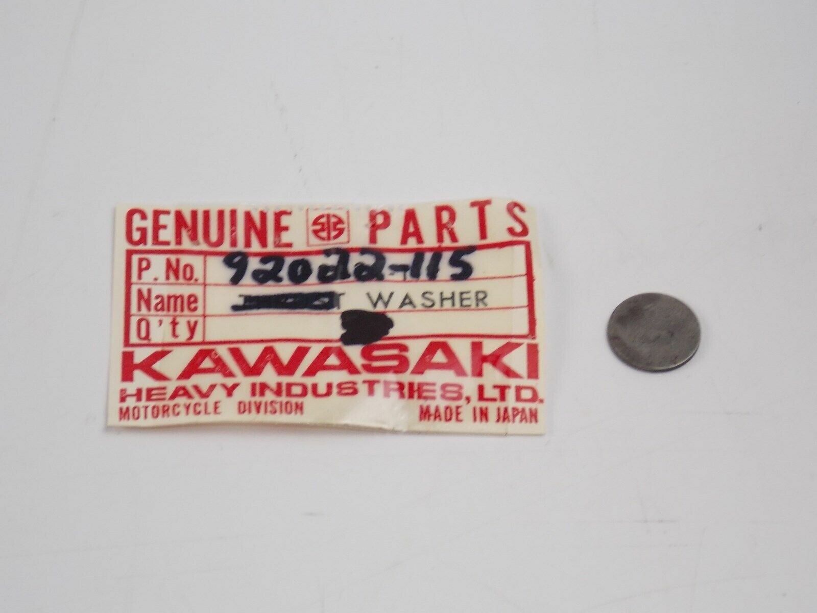 Kawasaki NOS NEW 92022-115 Thrust Washer G3 G4 G5 MC KE KM KH 1969-2001