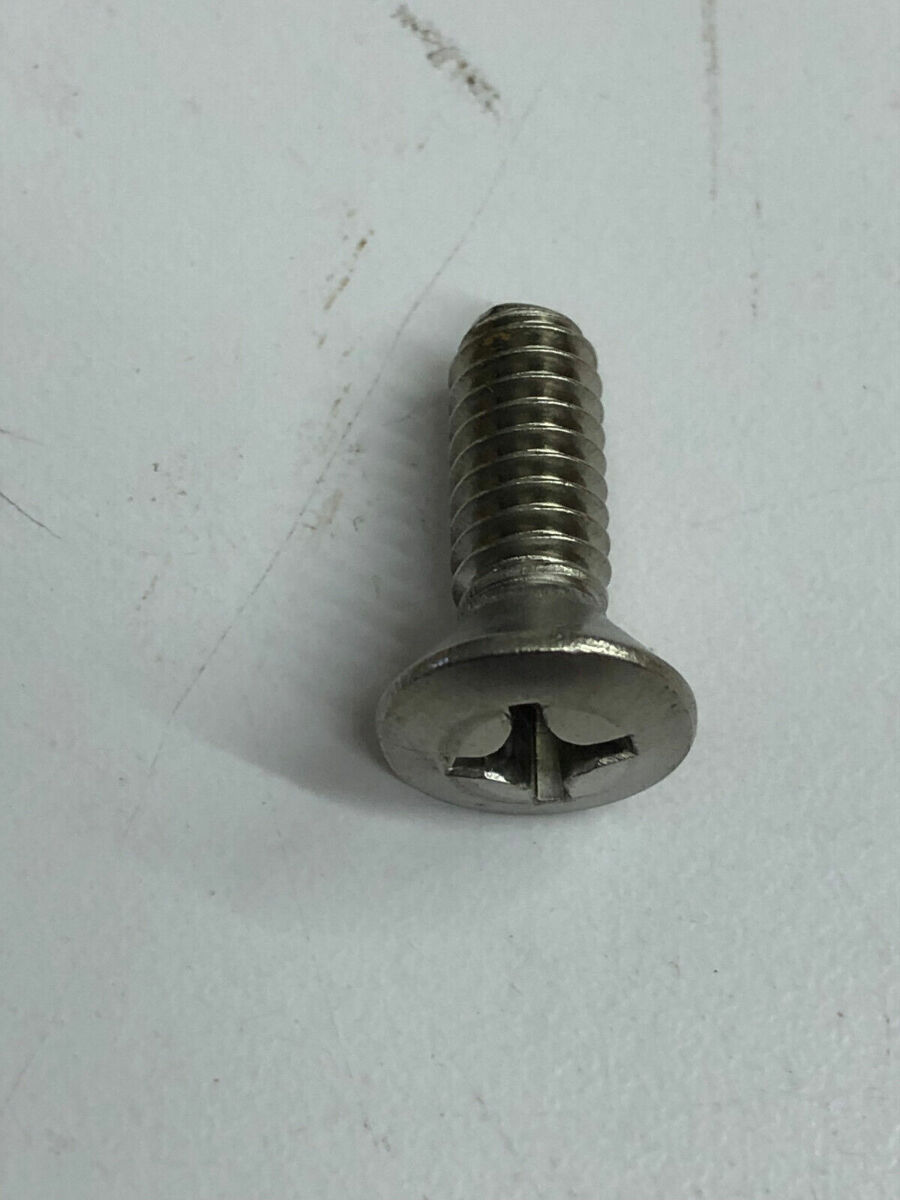 NOS OEM Harley Davidson 1/4"-20 x 3/4" Pozidriv Oval Countersunk Screw P/N 1392