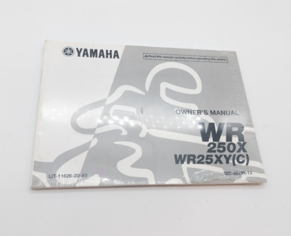 2009 Yamaha WR250X Motorcycle Owners Manual LIT-11626-22-63