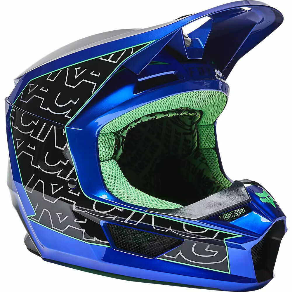 FOX RACING V1 PERIL BLUE, 27993-002 SMALL 27993-002-S