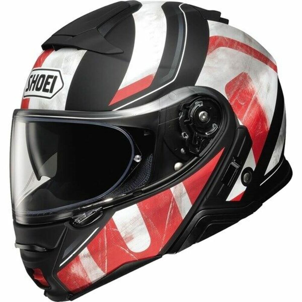NEW Shoei Matte White/Red/Black Neotec II Jaunt TC-1 Helmet (Adult L) 0116140106