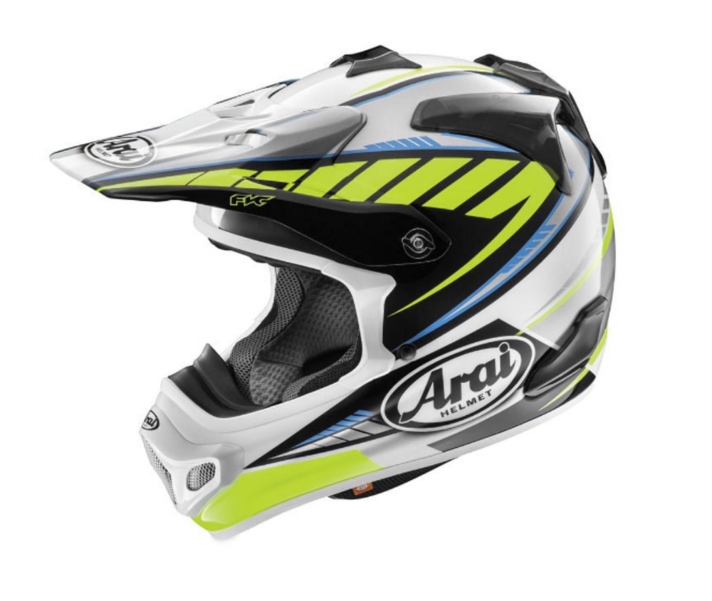 ARAI VX-Pro 4 Spike Helmet Yellow SMALL 820291 OPEN BOX CRACKED PART SEE PICS