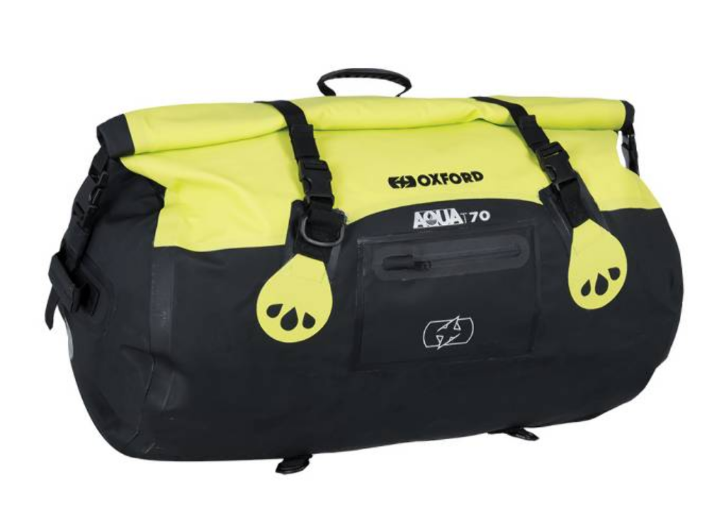 Oxford Aqua T-70 Roll Bag - Black/Fluo OL473