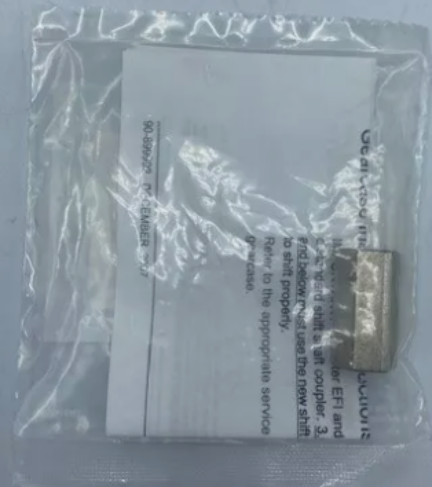 MERCURY MERCRUISER QUICKSILVER 56-67098A05 PARTS BAG COUPLER