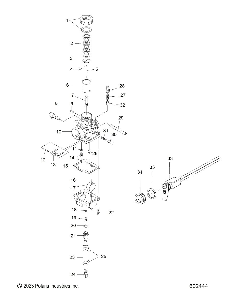Polaris Snowmobile Float Assembly, Genuine OEM Part 3130430, Qty 1