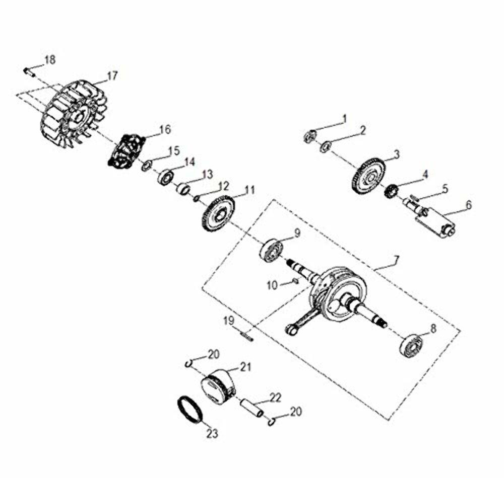 Polaris RZR Piston Pin, Genuine OEM Part 0454587, Qty 1