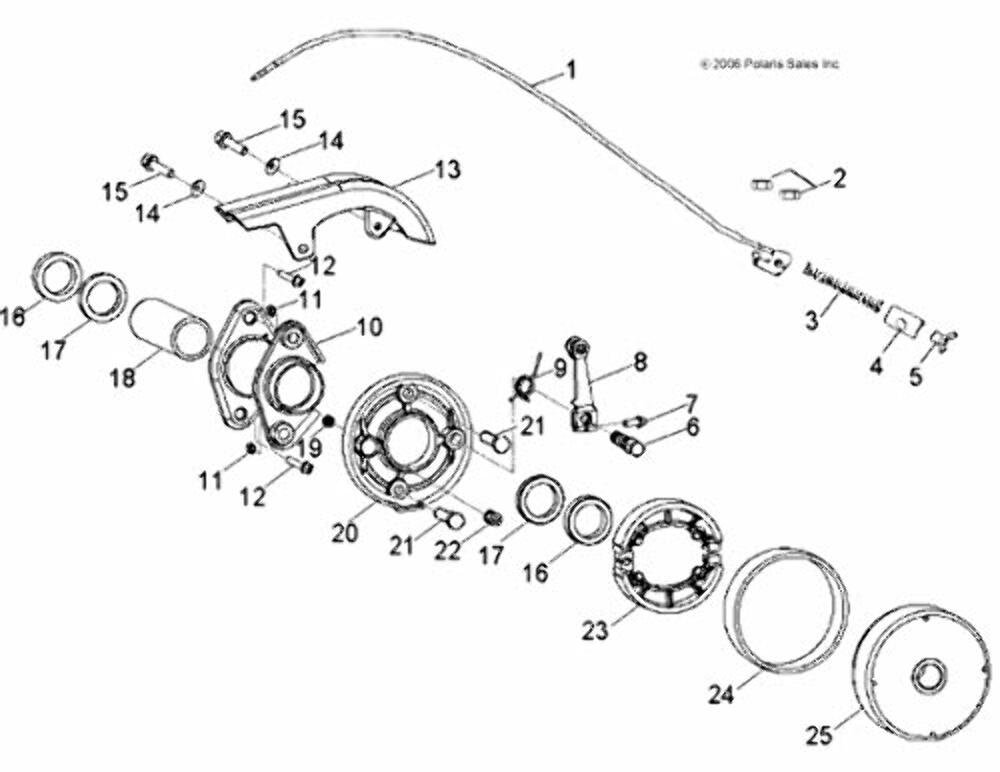 Polaris ATV Needle Bearing, Genuine OEM Part 0450429, Qty 1