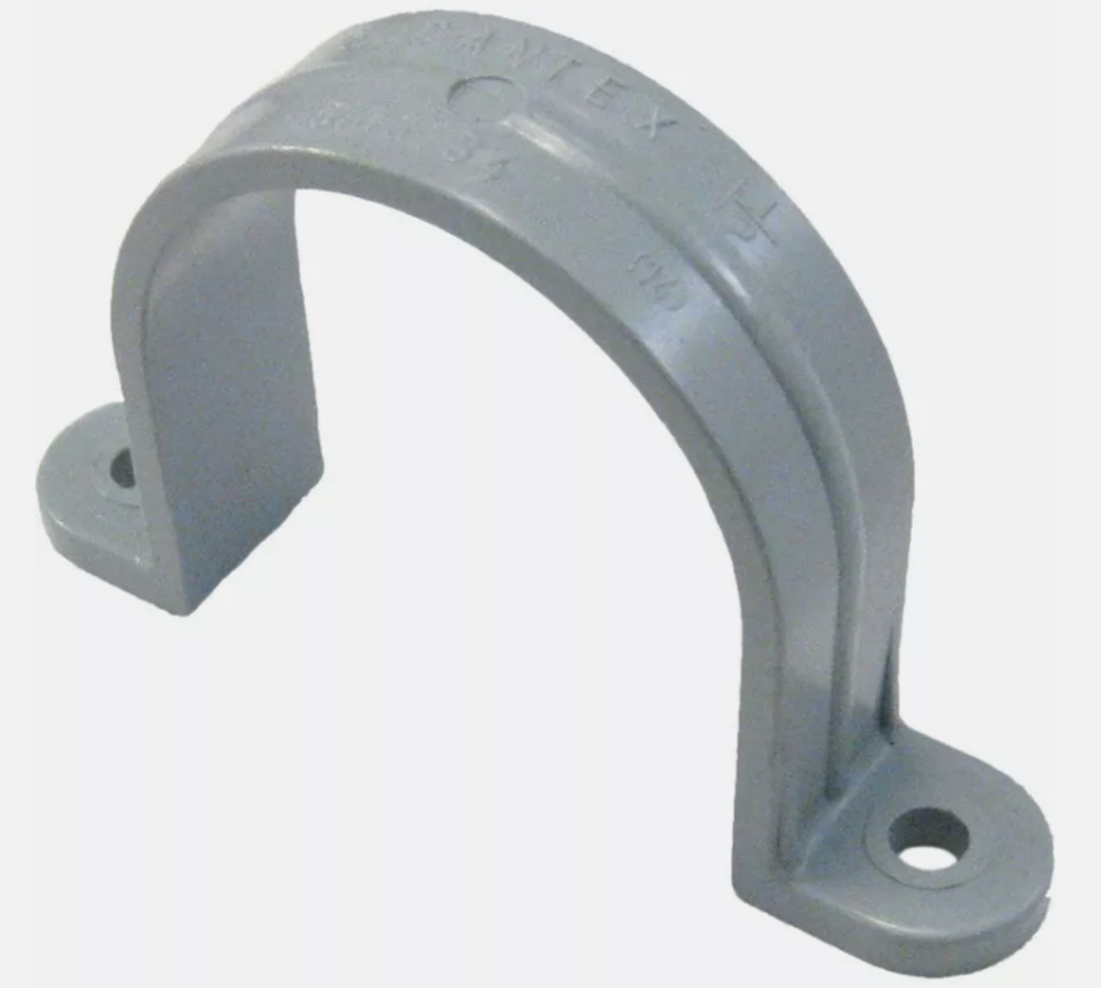 Cantex 5133734, 1-1/2", PVC, 2-Hole, Schedule 40/80 Rigid Conduit Strap