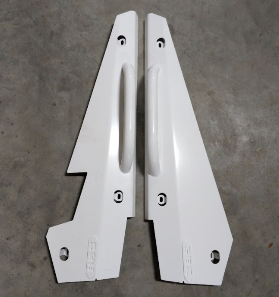 GENUINE NOS NEW POLARIS RZR 1000 2 SEAT ROCK SLIDER WHITE R2-SL-B-WHT
