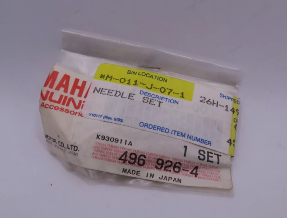 NOS Yamaha XVZ12 XVZ1200 1983-84 OEM Genuine Carburetor Needle Jet 26H-1490J-00
