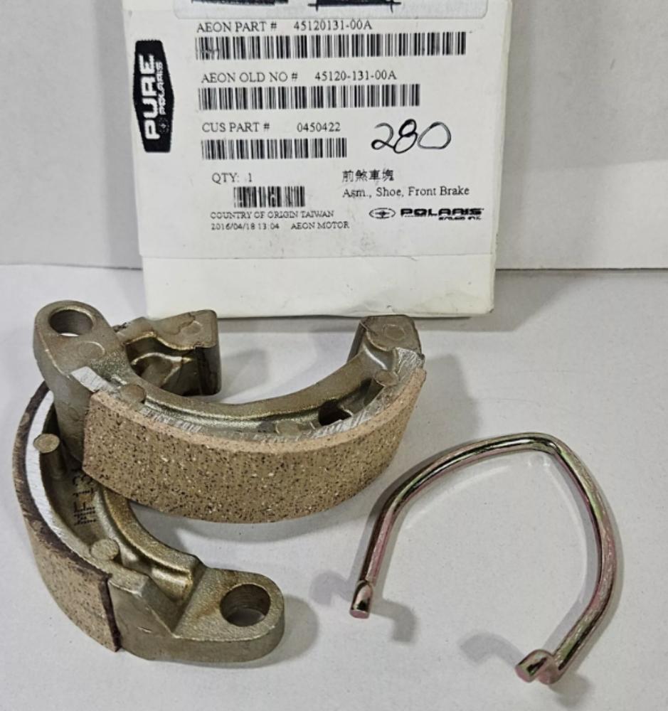 NEW Polaris Predator 50 Sportsman Outlaw 90 Front Brake Shoe Kit OEM 0450422