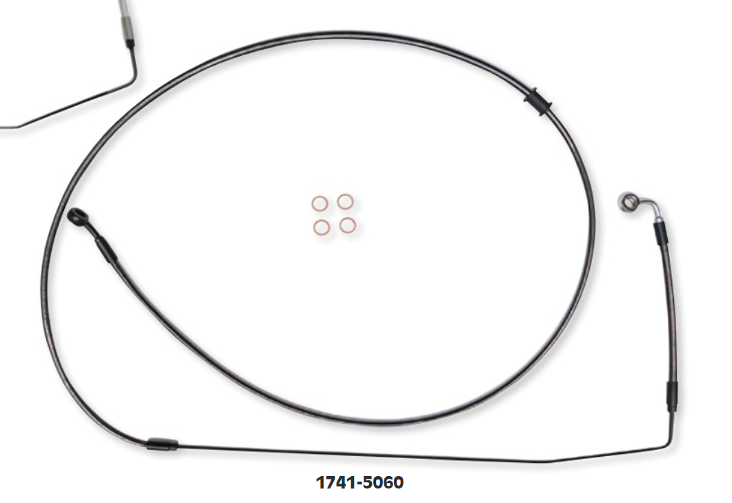 MAGNUM ABS UPPER BRAKE LINE +8" 15-21 CHIEF/SPRINGFIELD/ROADMASTER 1741-5062