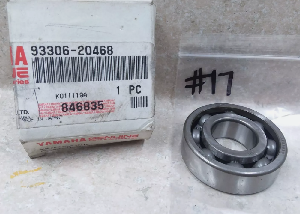 NOS Yamaha YZ80 YZ60 1987-1993 Genuine Factory OEM Bearing 93306-20468