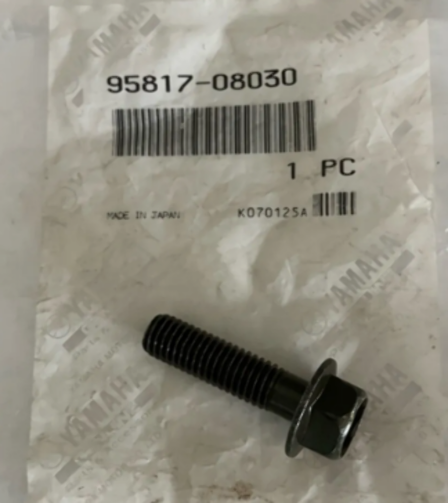 Yamaha YZ80, XJ700, XT600 Flange Bolt NOS 95817-08030