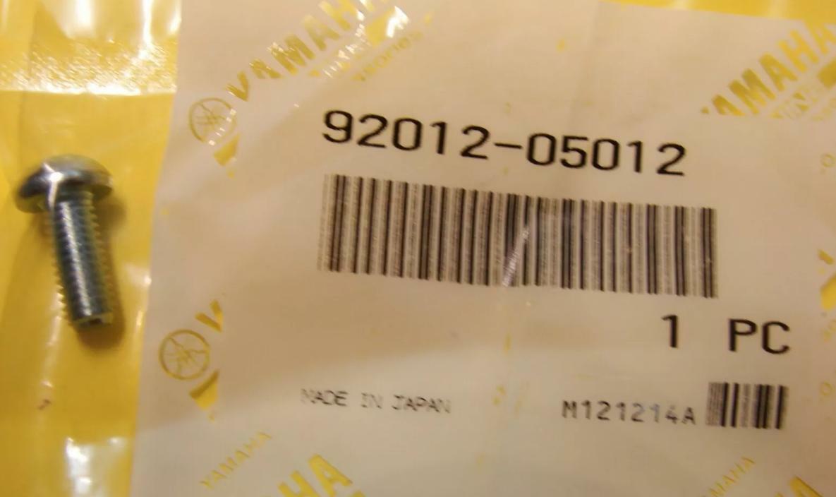 Yamaha BOLT, BUTTON HEAD 92012-05012-00 OEM NEW