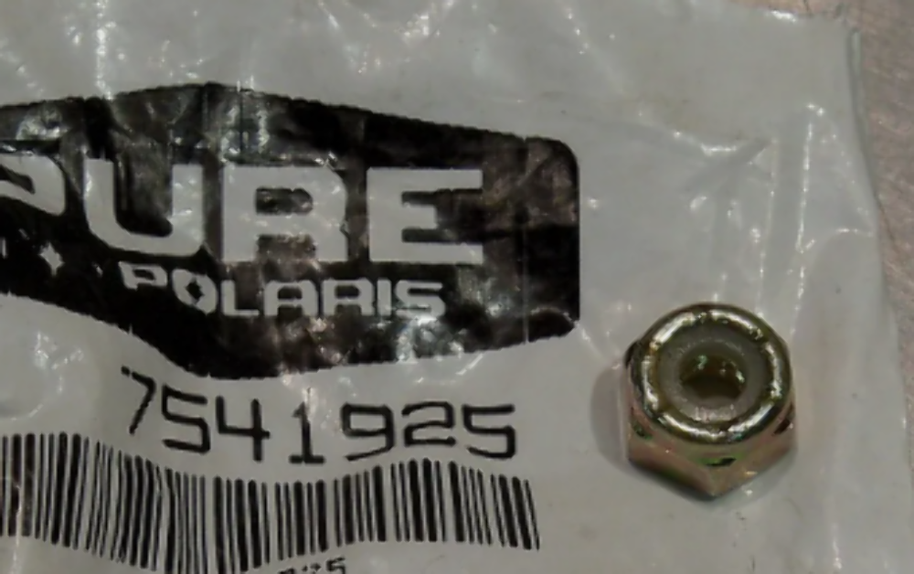 NOS POLARIS 7541925 HOOD / SEAT / ENGINE MOUNT LOCK NUT 400 600 SCRAMBLER STAR