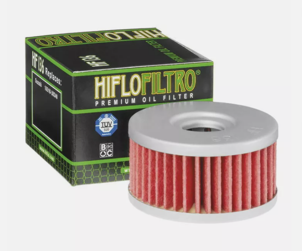 Hiflofiltro Oil Filter 140136 & HF136 Replaces Suzuki 16510-38240