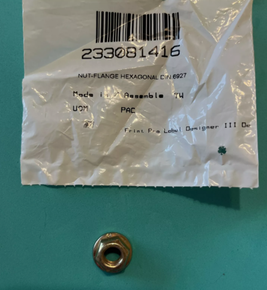 BRP 233081416 Hex Flanged Nut M8 Commander Defender Maverick Sport Trail Turbo