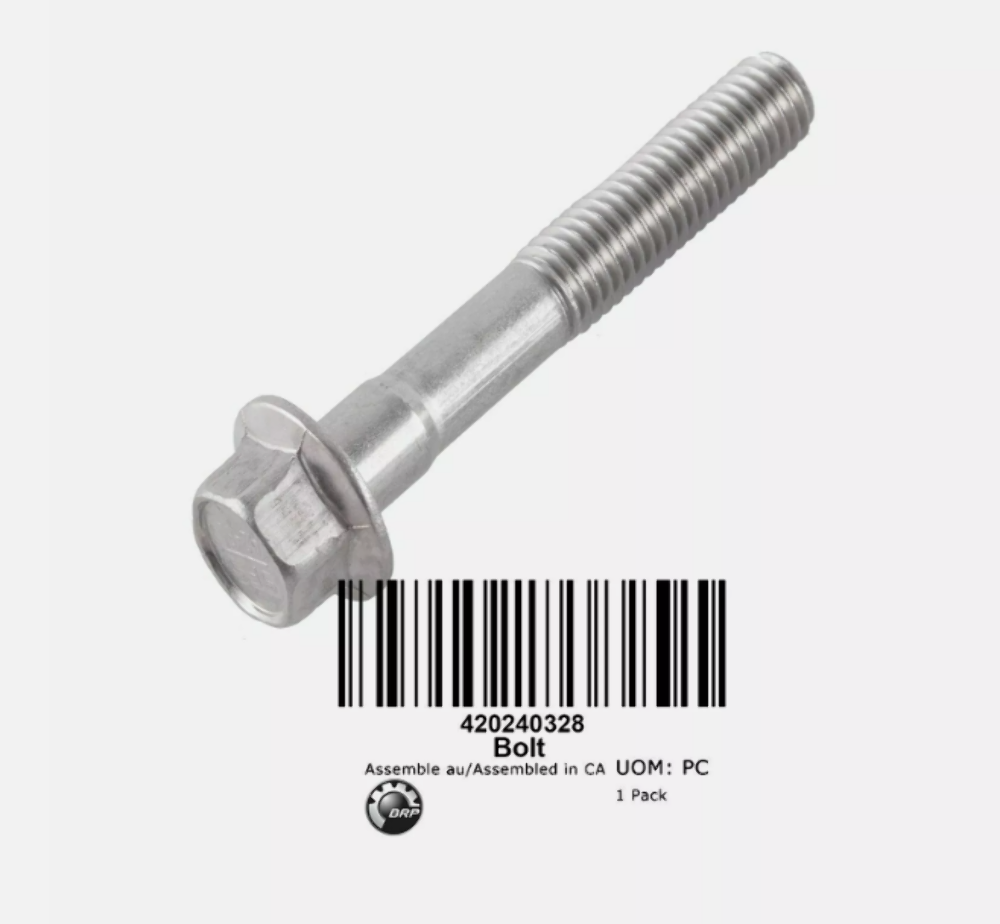 NOS Bombardier/Sea-Doo SCREW-HEX M8x55 OEM Part # 420240328