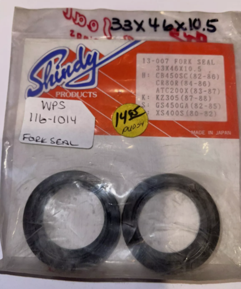 New Oem Honda Yamaha Kawasaki KZ305 XS400 RM80 CB450 Shindy Fork Seals 13-007