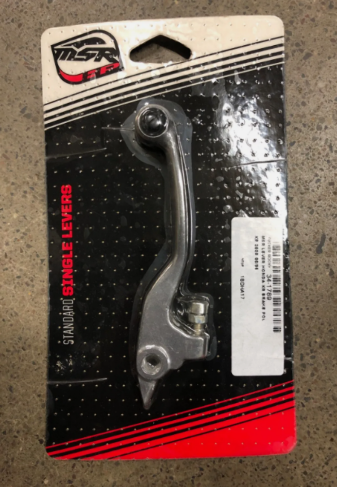 MSRHP POLISHED SHORTY BRAKE LEVER HONDA XR250R XR 250R 34-1789