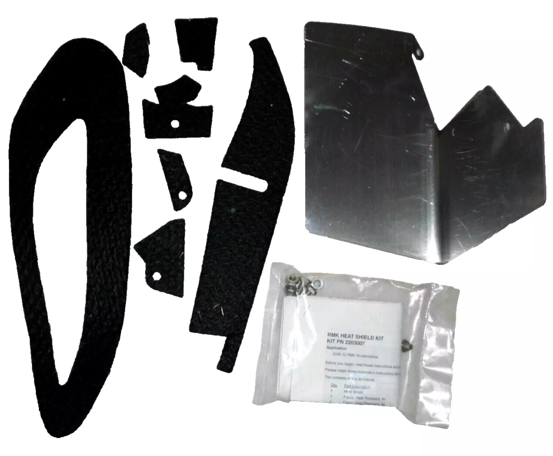 POLARIS VINTAGE NOS OEM SNOWMOBILE PACKAGED HEAT SHIELD KIT 2203007