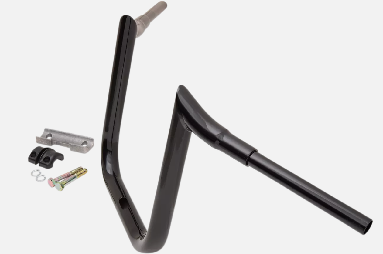 15-22 Harley Road Glide LA Choppers 12" Prime Ape Handlebars BLK 1.5" 0601-5082
