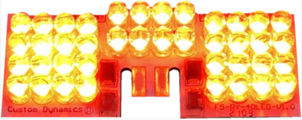 CUSTOM DYNAMICS LED FENDER TIP LIGHT LAMP BOARD RED 2060-0453