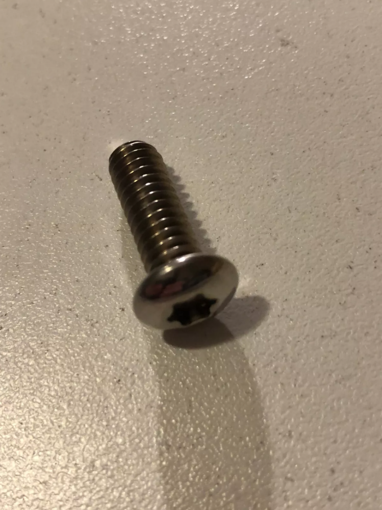 NOS OEM Genuine Harley Davidson Motorcycle Button Head Star Screw P/N 4976 NEW