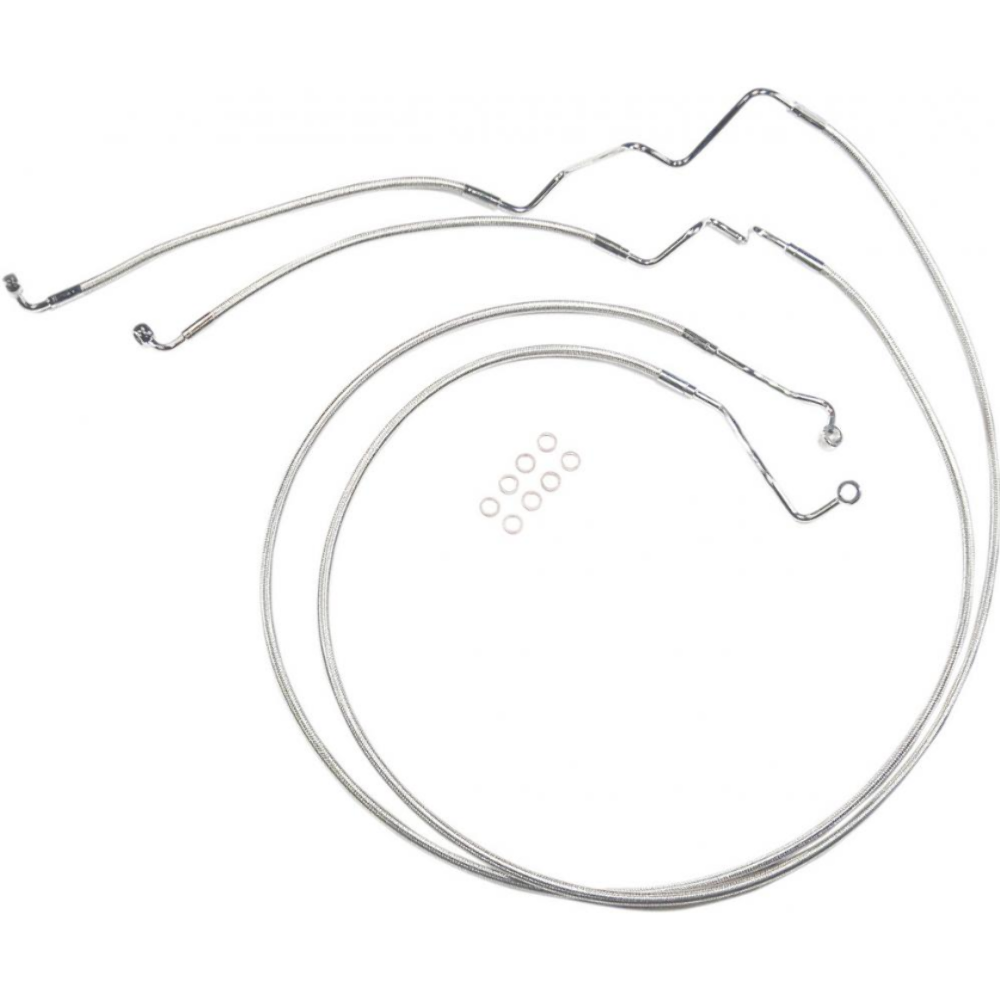 MAGNUM ABS SPECIFIC FRNT BRAKE LINE KIT 14'+ HD TOURING MODELS 1741-4006